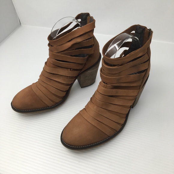 Free People Shoes - Free People Hybrid Strappy Zip Back Bootie